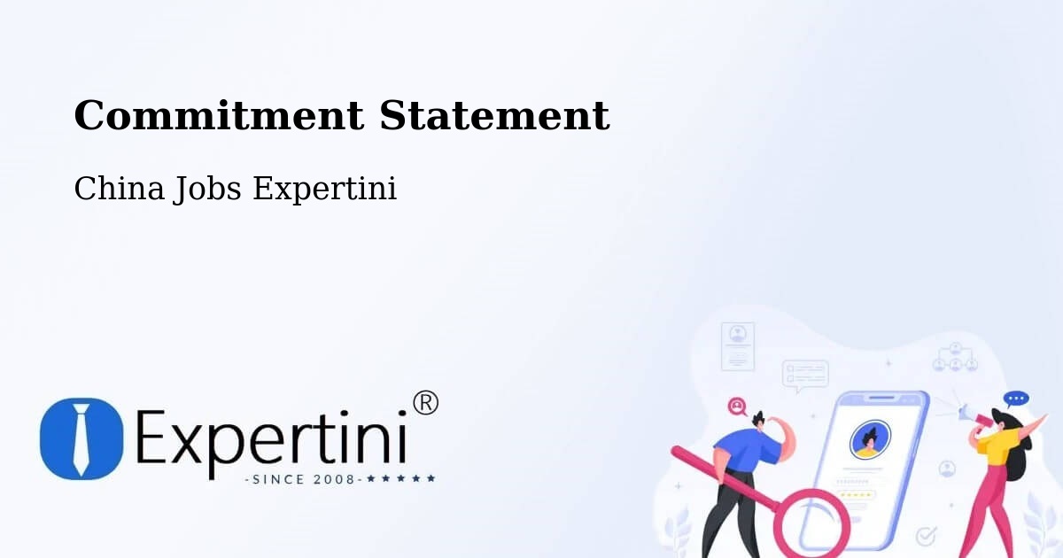 Corporate Commitment – Qingzhou - China Jobs Expertini